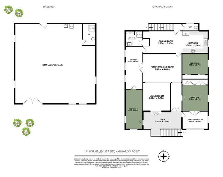 Floorplan of Homely house listing, 34 Walmsley Street, Kangaroo Point QLD 4169