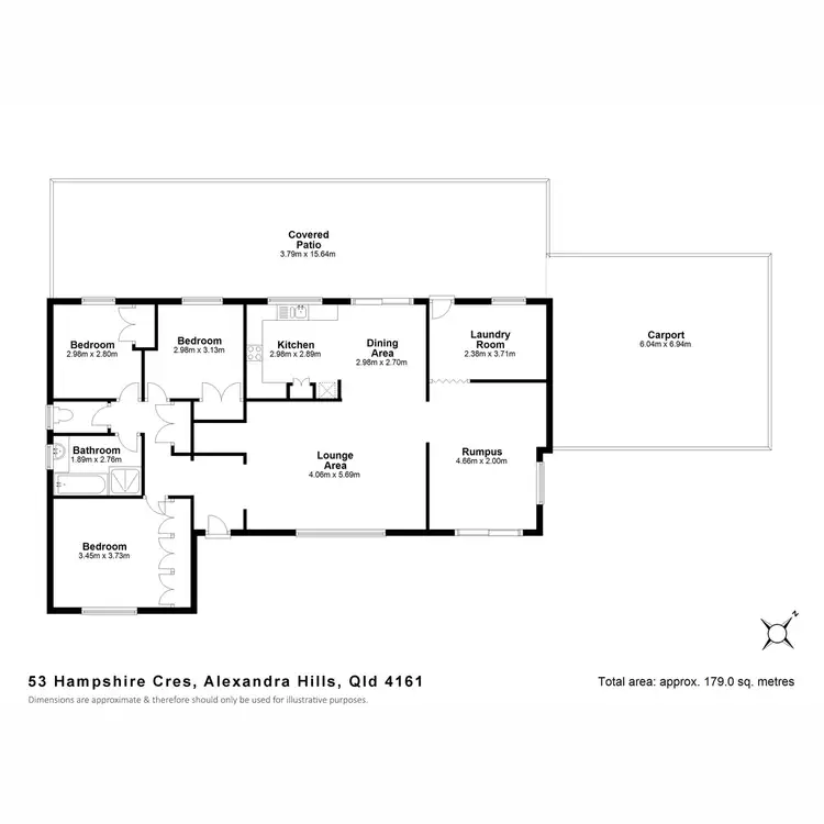 Floorplan of Homely house listing, 53 Hampshire Crescent, Alexandra Hills QLD 4161