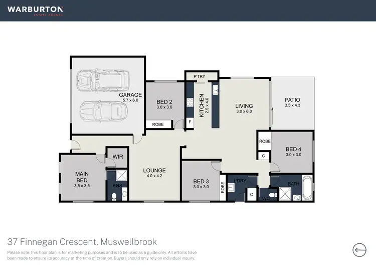 Floorplan of Homely house listing, 37 Finnegan Crescent, Muswellbrook NSW 2333