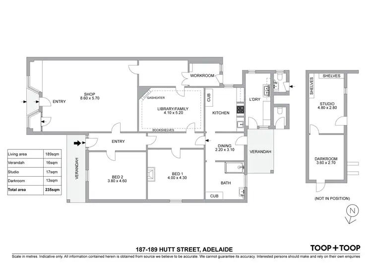 Floorplan of Homely house listing, 187-189 Hutt Street, Adelaide SA 5000
