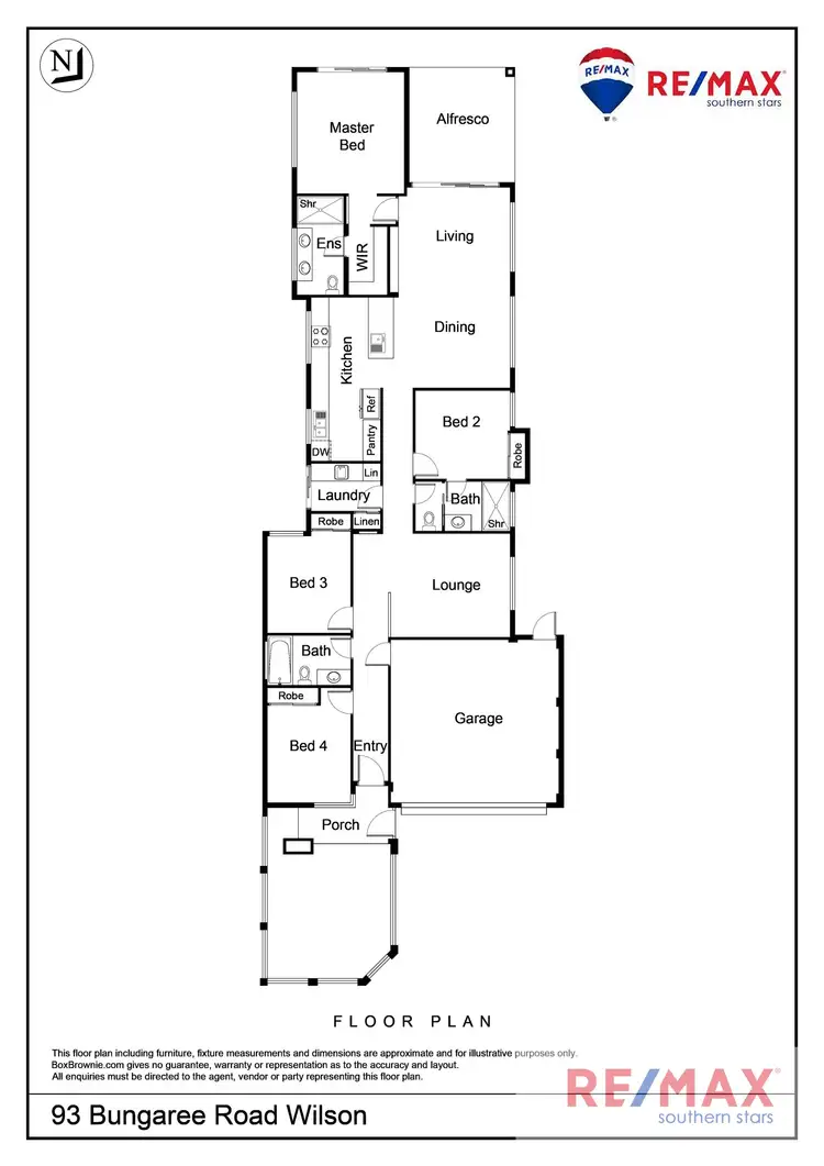 Floorplan of Homely house listing, 93 Bungaree Road, Wilson WA 6107