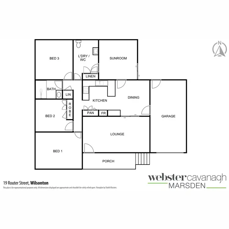 Floorplan of Homely house listing, 19 Router Street, Wilsonton QLD 4350