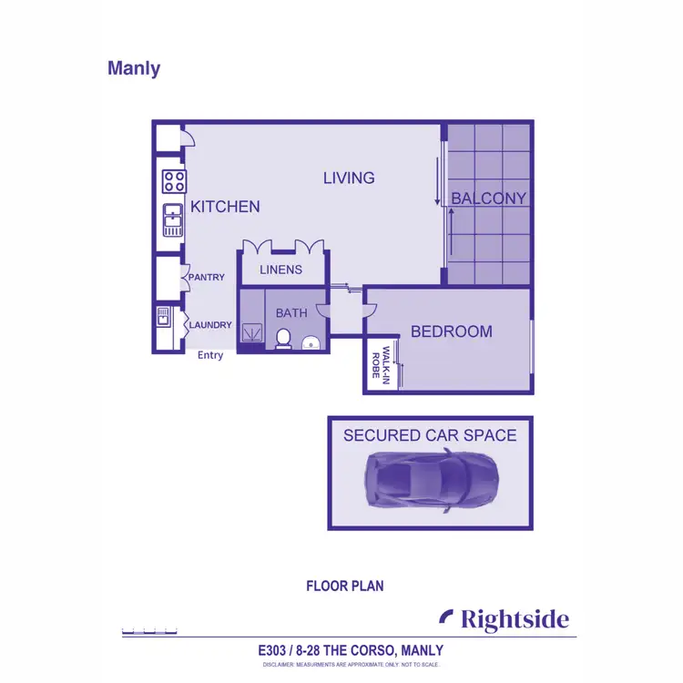 Floorplan of Homely unit listing, E303/8-28 The Corso, Manly NSW 2095