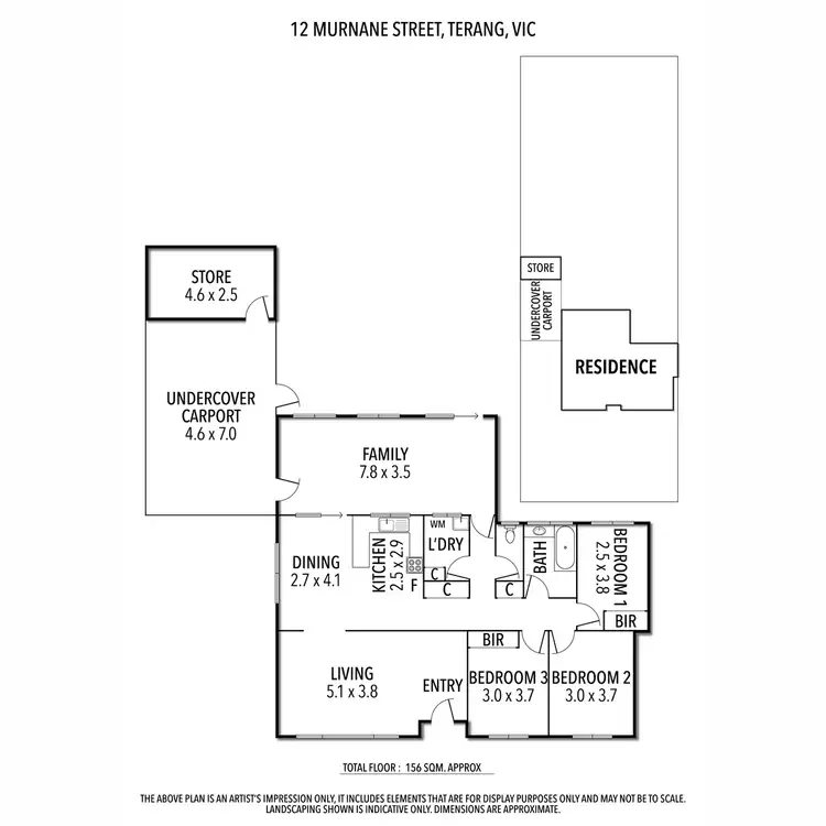 Floorplan of Homely rural property listing, 12 Murnane Street, Terang VIC 3264