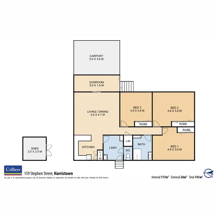 Floorplan of Homely house listing, 159 Stephen Street, Harristown QLD 4350