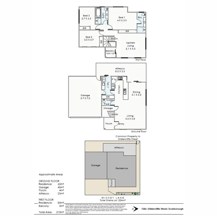 Floorplan of Homely house listing, 158C Gildercliffe Street, Scarborough WA 6019