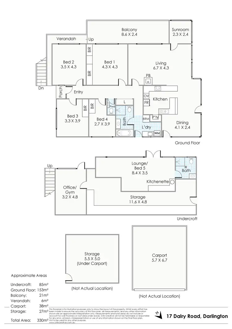 Floorplan of Homely house listing, 17 Dalry Road, Darlington WA 6070