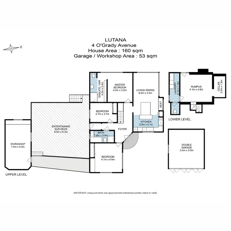 Floorplan of Homely house listing, 4 O'Grady Avenue, Lutana TAS 7009