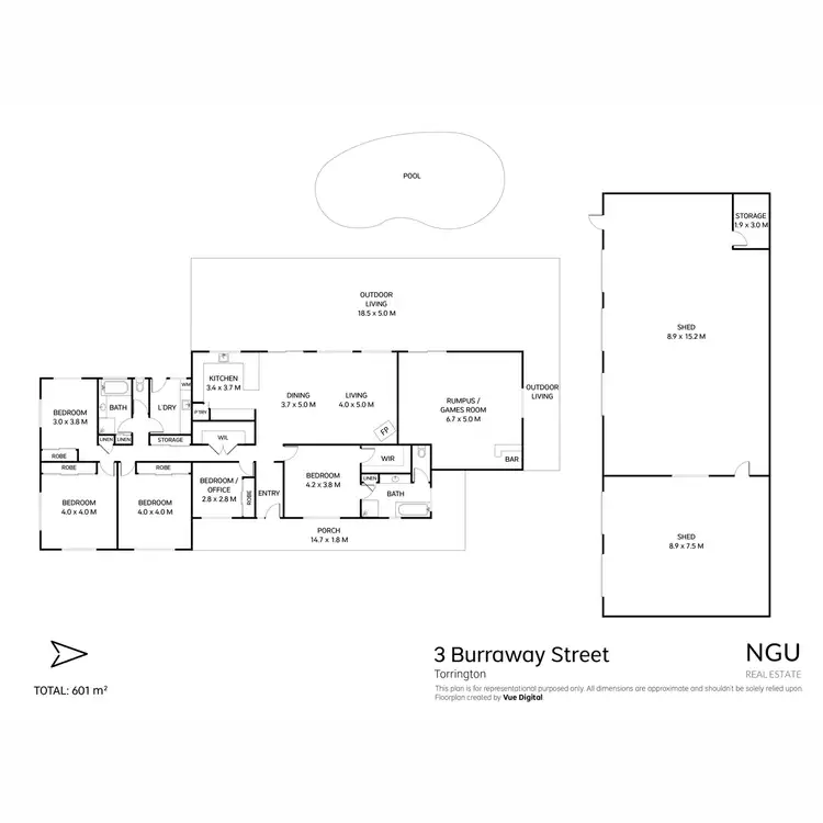 Floorplan of Homely house listing, 3-5 Burraway Street, Torrington QLD 4350