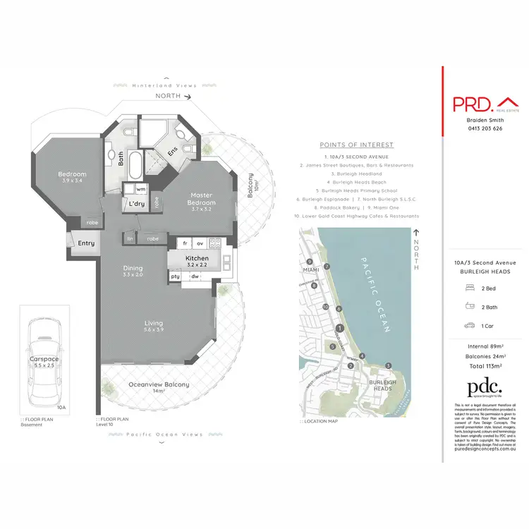 Floorplan of Homely apartment listing, 10A/3 Second Avenue, Burleigh Heads QLD 4220