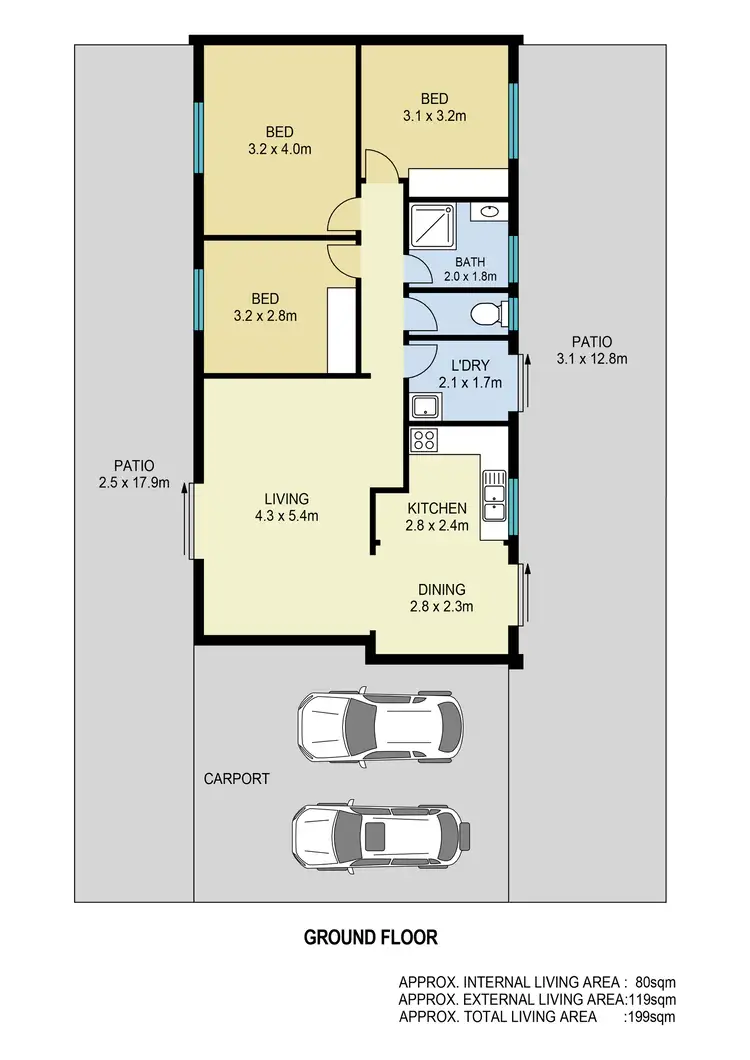 Floorplan of Homely house listing, 2F Church Street, Silkstone QLD 4304