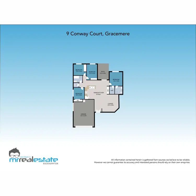 Floorplan of Homely house listing, 9 Conway Court, Gracemere QLD 4702