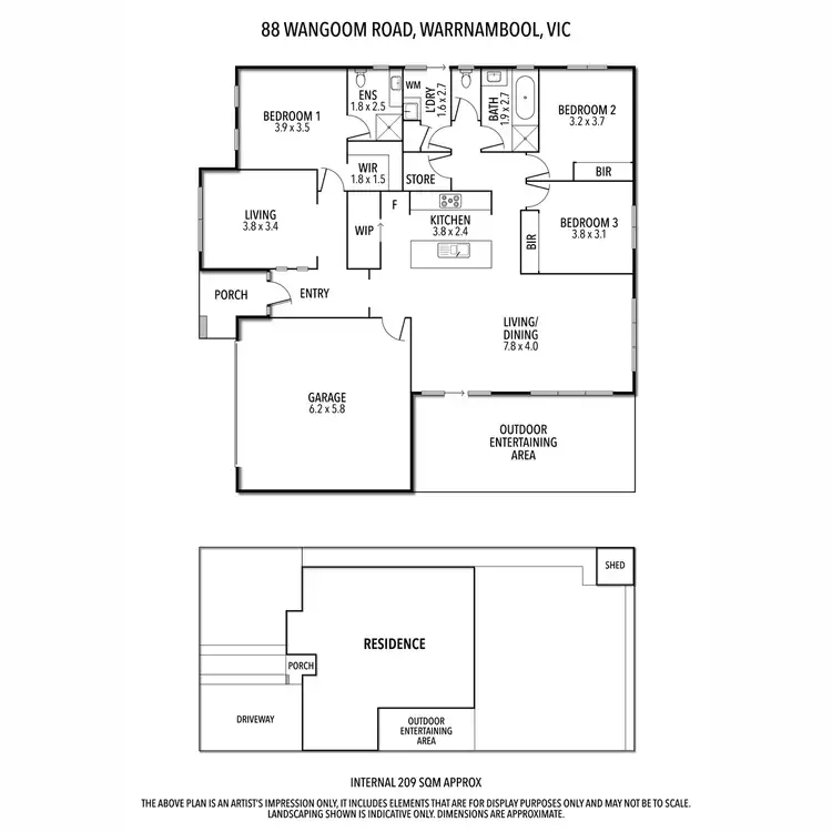 Floorplan of Homely house listing, 88 Wangoom Road, Warrnambool VIC 3280