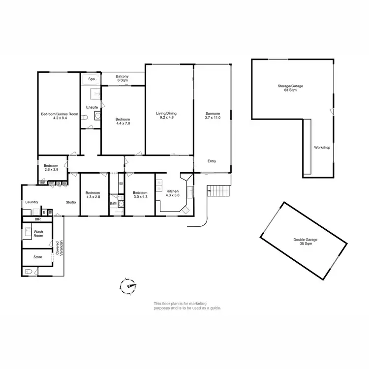 Floorplan of Homely house listing, 53 Esplanade, Lindisfarne TAS 7015