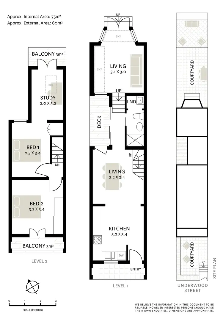 Floorplan of Homely terrace listing, 97 Underwood Street, Paddington NSW 2021