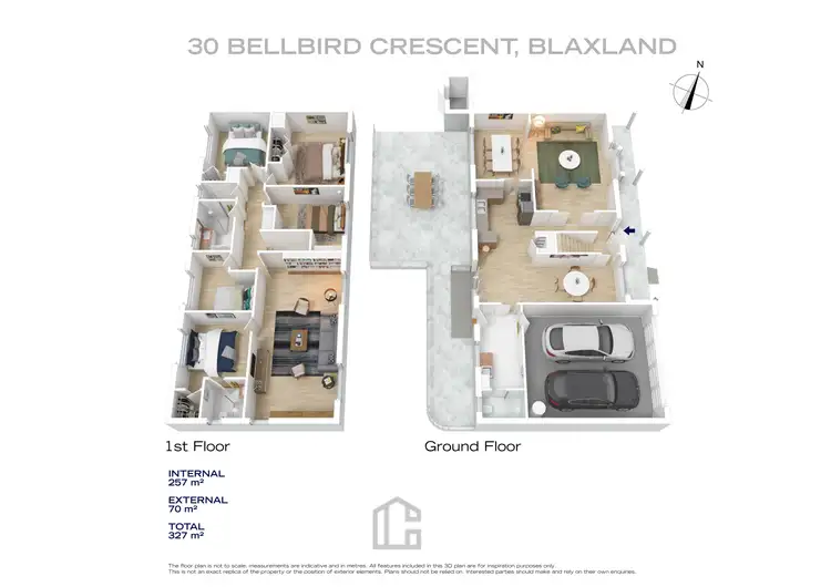 Floorplan of Homely house listing, 30 Bellbird Crescent, Blaxland NSW 2774