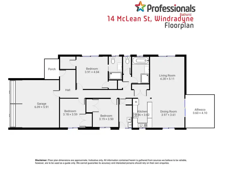 Floorplan of Homely house listing, 14 McLean Street, Windradyne NSW 2795