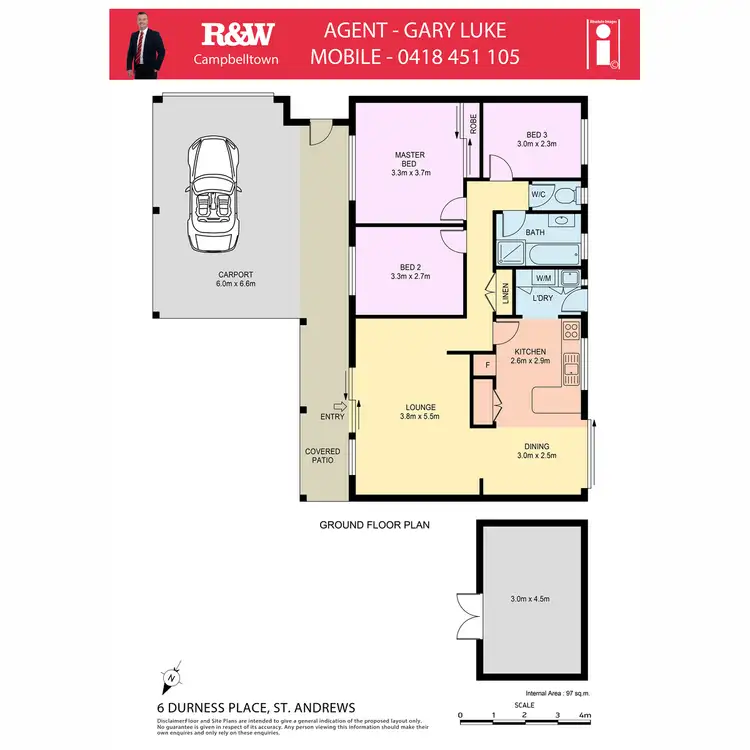 Floorplan of Homely house listing, 6 Durness Place, St Andrews NSW 2566