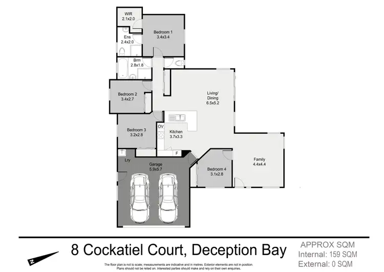 Floorplan of Homely house listing, 8 Cockatiel Court, Deception Bay QLD 4508