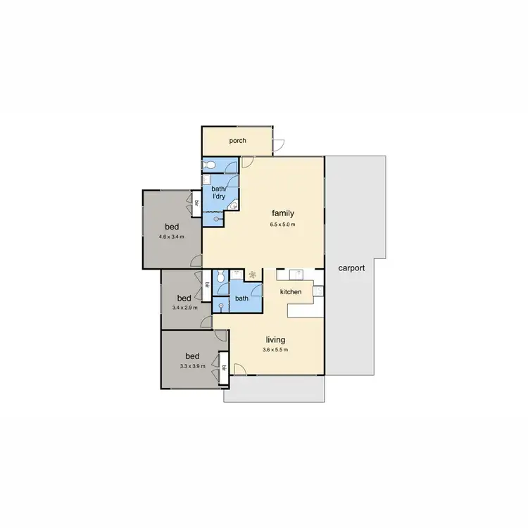 Floorplan of Homely house listing, 4 Hilary Avenue, Mccrae VIC 3938