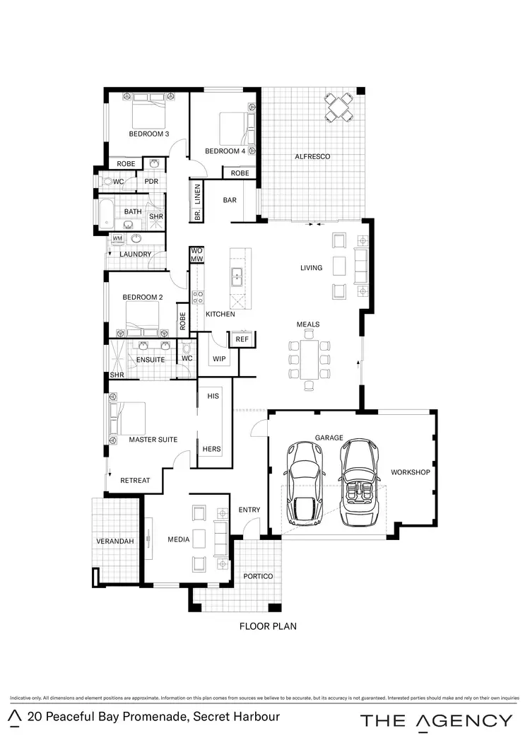 Floorplan of Homely house listing, 20 Peaceful Bay Promenade, Secret Harbour WA 6173