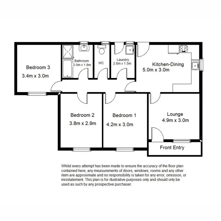 Floorplan of Homely house listing, 20 Shepstone Street, Quorn SA 5433