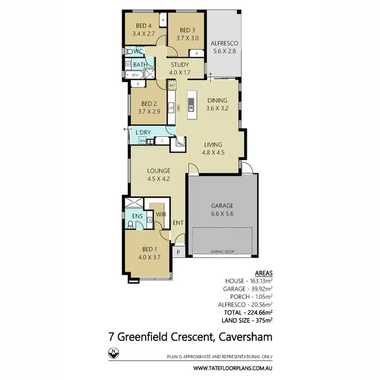 Floorplan of Homely house listing, 7 Greenfield Crescent, Caversham WA 6055