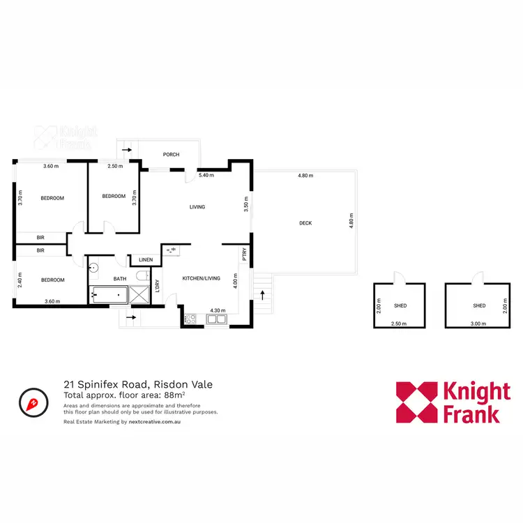 Floorplan of Homely house listing, 21 Spinifex Road, Risdon Vale TAS 7016
