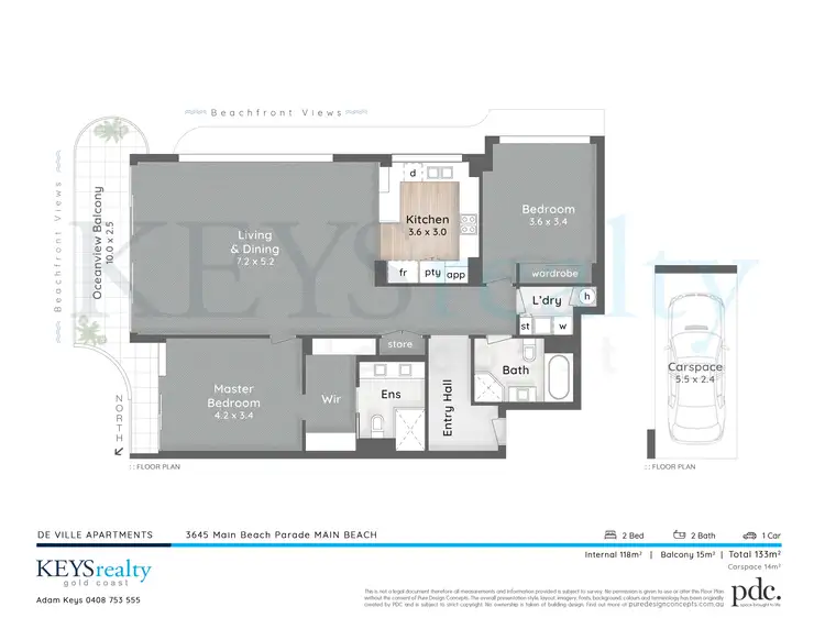 Floorplan of Homely apartment listing, 37/3645 Main Beach Parade, Main Beach QLD 4217