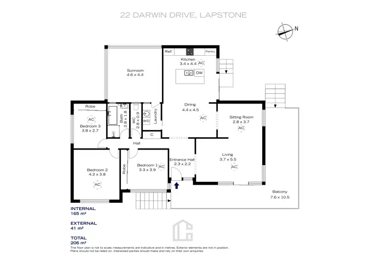 Floorplan of Homely house listing, 22 Darwin Drive, Lapstone NSW 2773