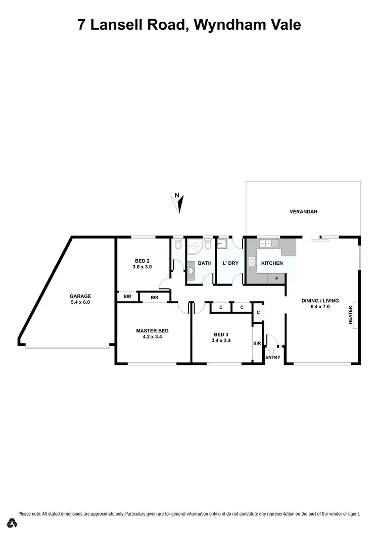 Floorplan of Homely house listing, 7 Lansell Road, Wyndham Vale VIC 3024