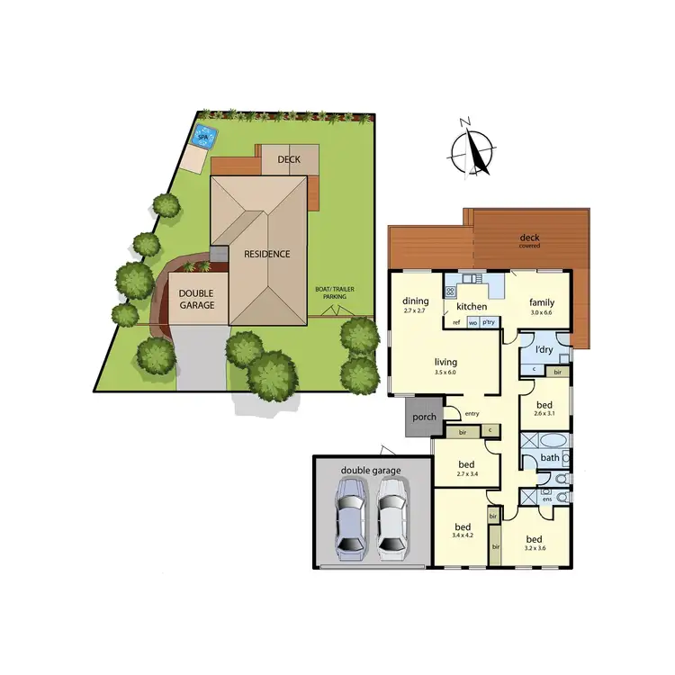 Floorplan of Homely house listing, 1 Conway Court, Somerville VIC 3912
