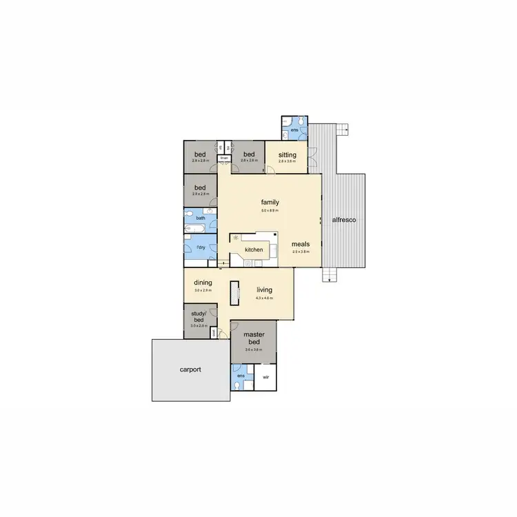 Floorplan of Homely house listing, 280 Jetty Road, Rosebud VIC 3939
