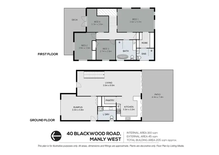 Floorplan of Homely house listing, 40 Blackwood Road, Manly West QLD 4179