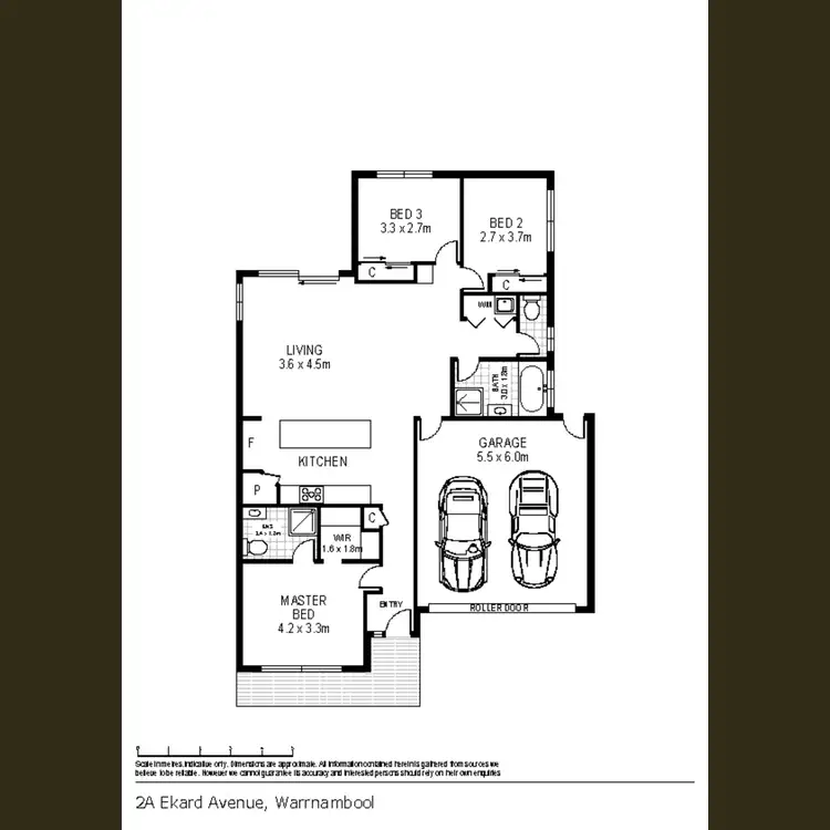 Floorplan of Homely townhouse listing, 2A Ekard Avenue, Warrnambool VIC 3280