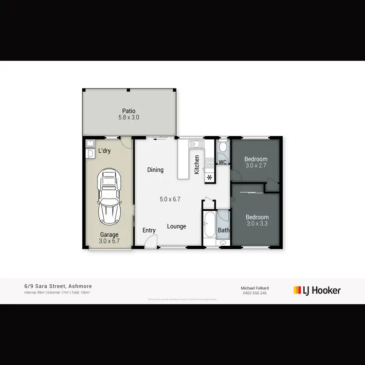 Floorplan of Homely villa listing, 6/9 Sara Street, Ashmore QLD 4214