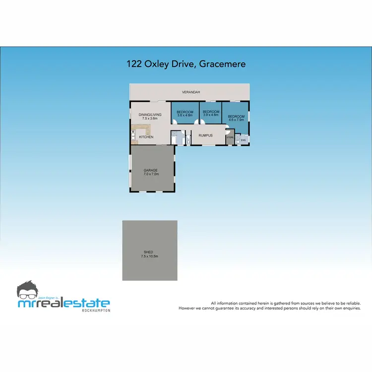 Floorplan of Homely house listing, 122 Oxley Street, Gracemere QLD 4702