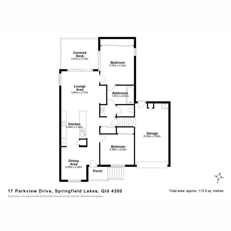 Floorplan of Homely house listing, 17 Parkview Drive, Springfield Lakes QLD 4300