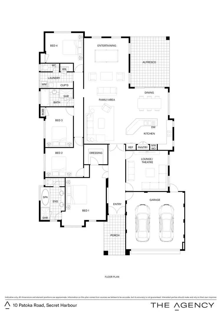 Floorplan of Homely house listing, 10 Patoka Road, Secret Harbour WA 6173