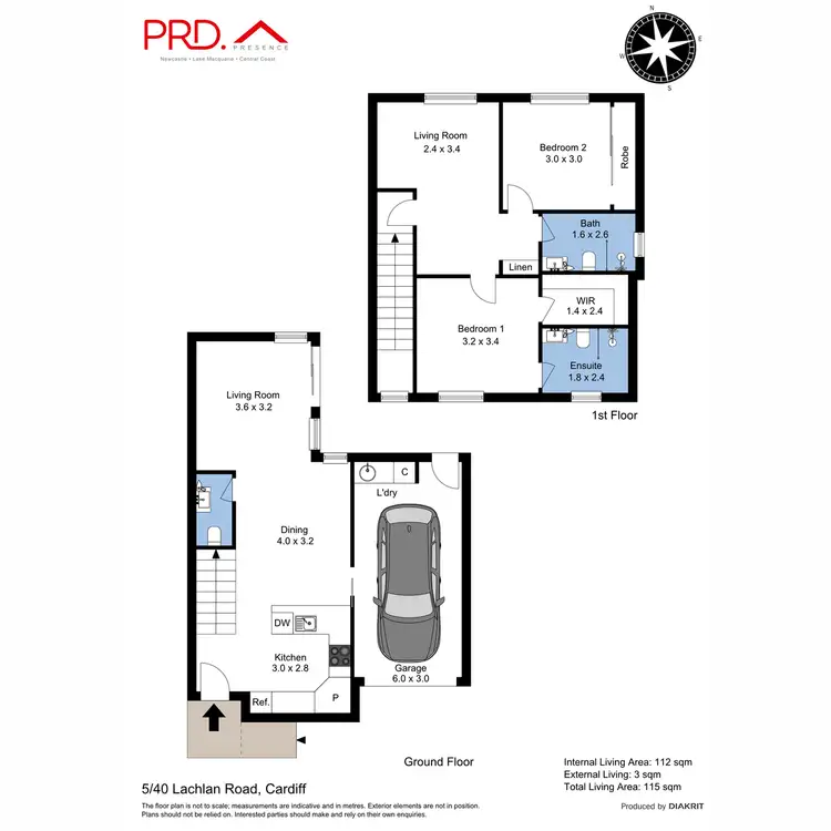 Floorplan of Homely townhouse listing, 5/40 Lachlan Road, Cardiff NSW 2285