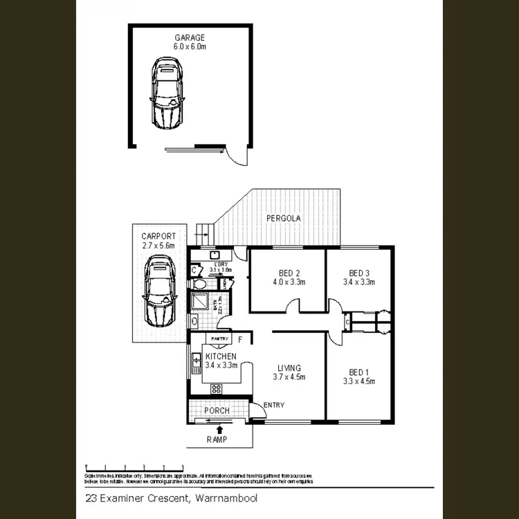 Floorplan of Homely house listing, 23 Examiner Crescent, Warrnambool VIC 3280