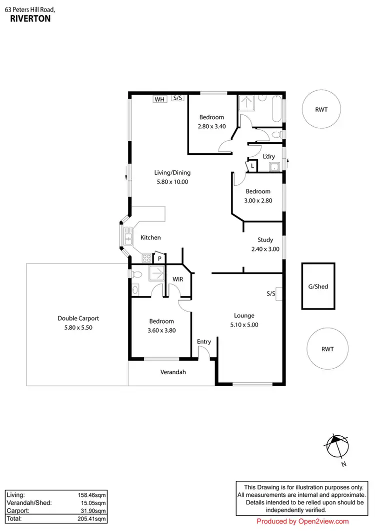 Floorplan of Homely house listing, 63 Peters Hill Road, Riverton SA 5412