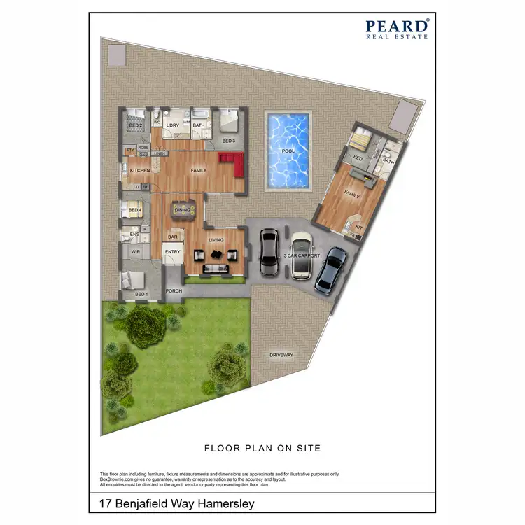 Floorplan of Homely house listing, 17 Benjafield Way, Hamersley WA 6022