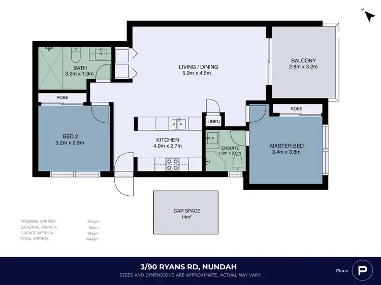 Floorplan of Homely apartment listing, 3/90 Ryans Road, Nundah QLD 4012