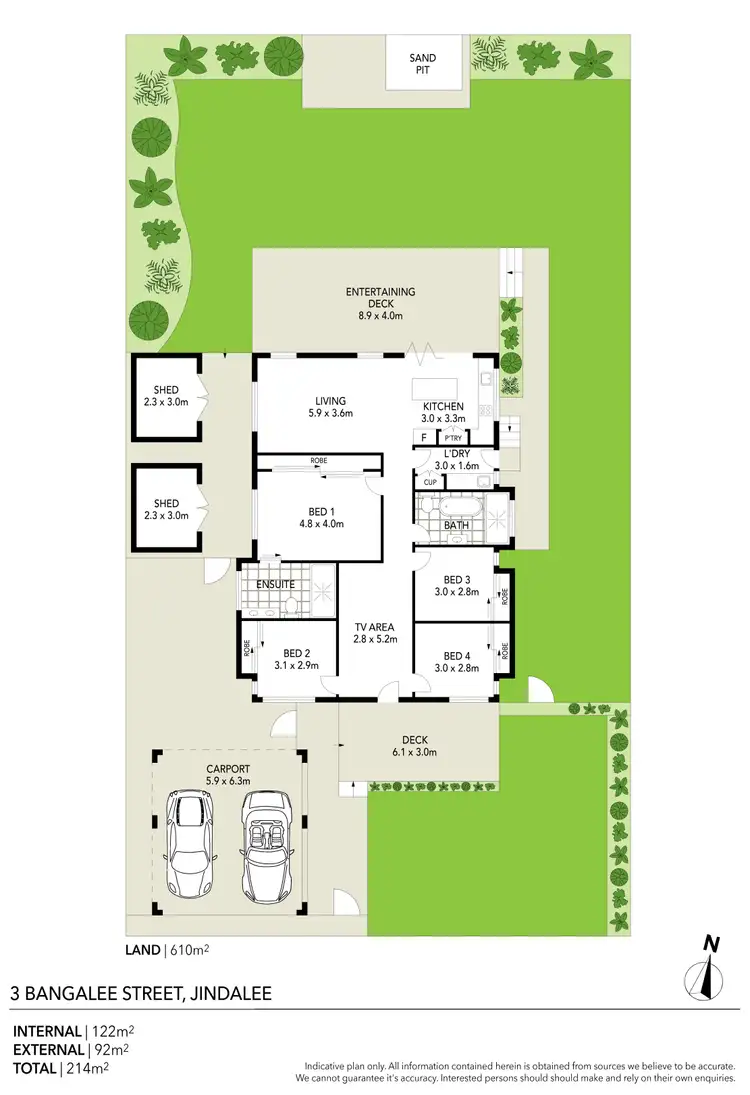 Floorplan of Homely house listing, 3 Bangalee Street, Jindalee QLD 4074