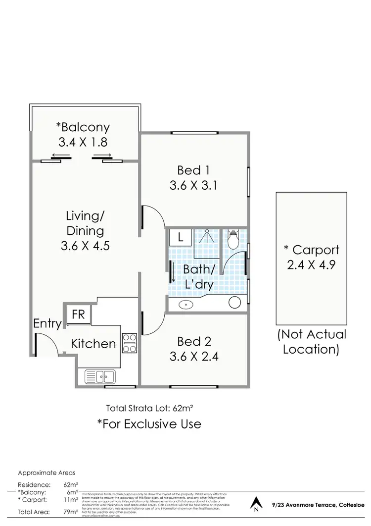 Floorplan of Homely house listing, 9/23 Avonmore Terrace, Cottesloe WA 6011