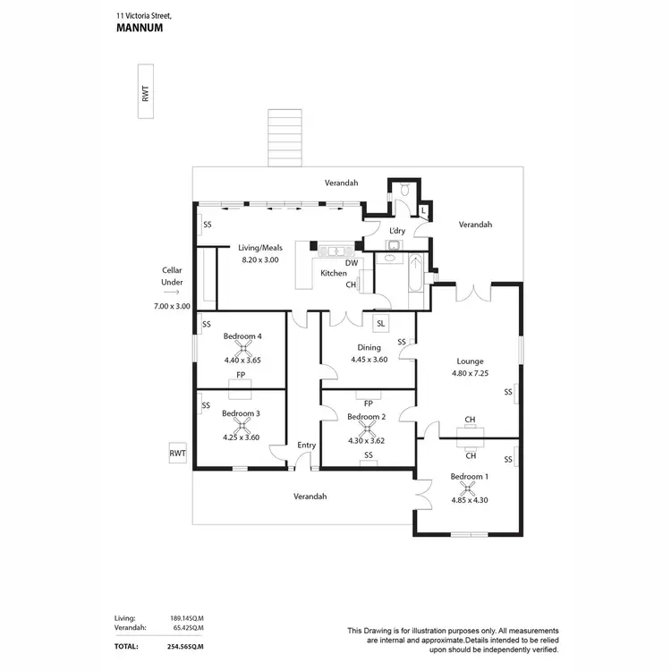 Floorplan of Homely house listing, 11 Victoria Street, Mannum SA 5238
