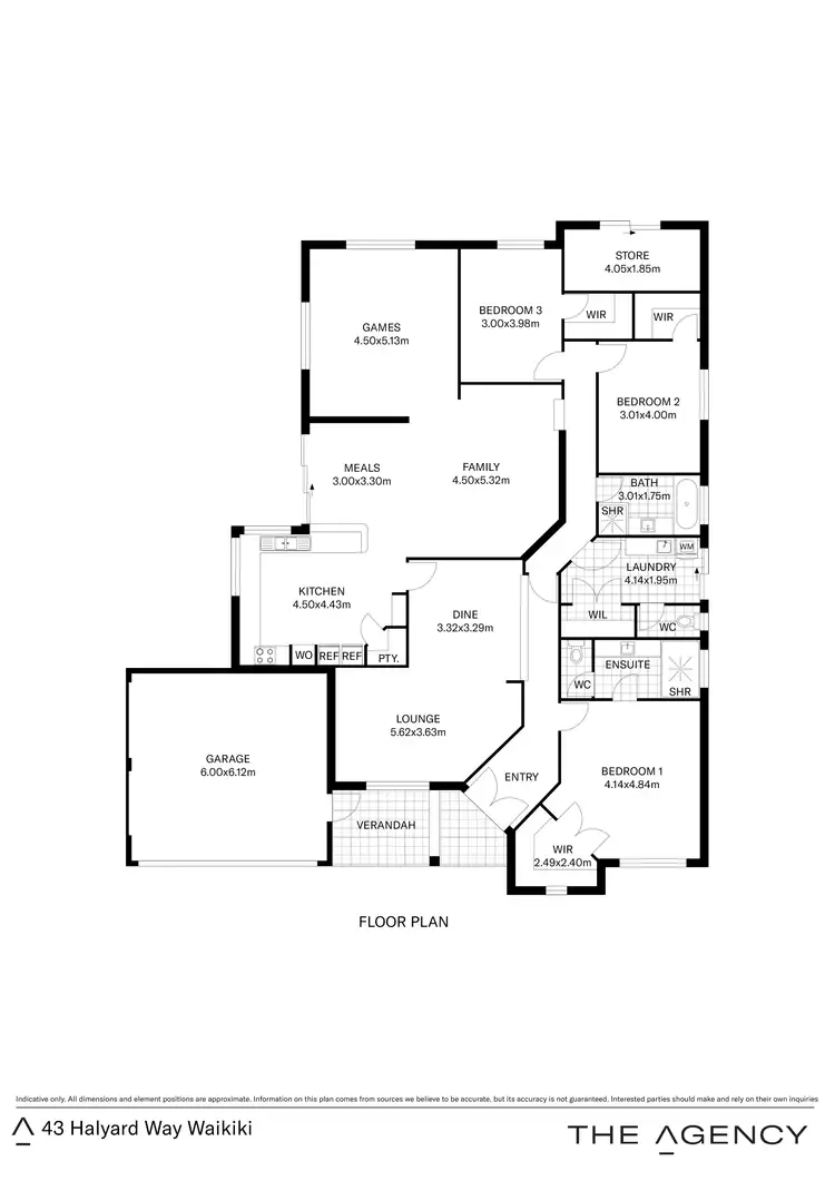 Floorplan of Homely house listing, 43 Halyard Way, Waikiki WA 6169