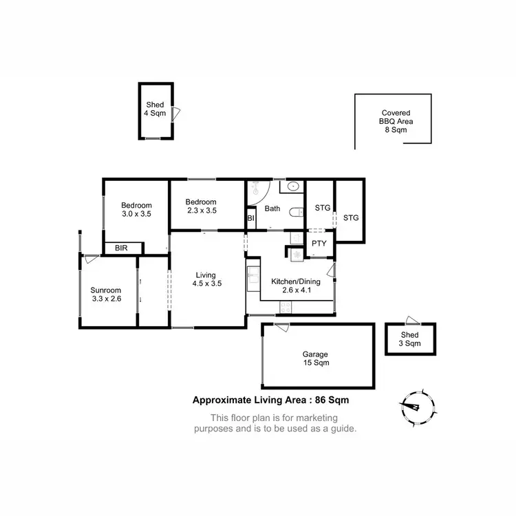 Floorplan of Homely house listing, 27 South Terrace, Lauderdale TAS 7021