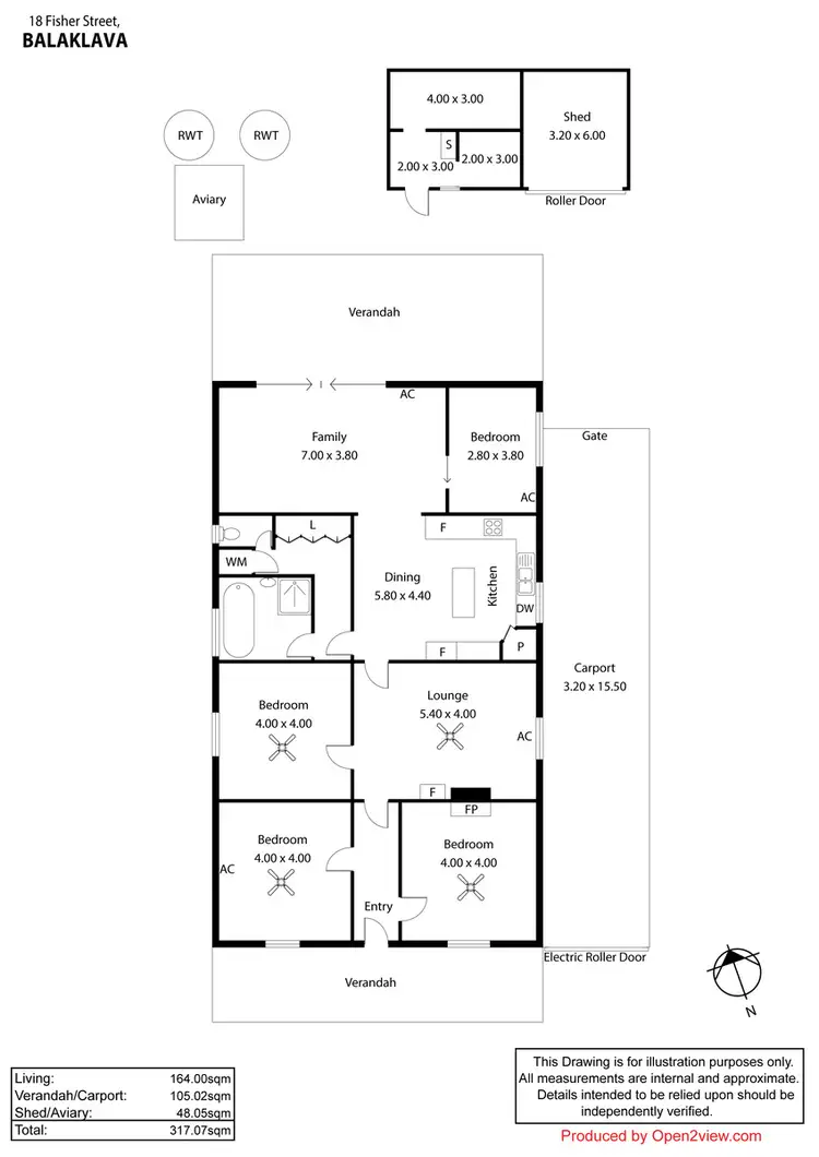 Floorplan of Homely house listing, 18 Fisher Street, Balaklava SA 5461